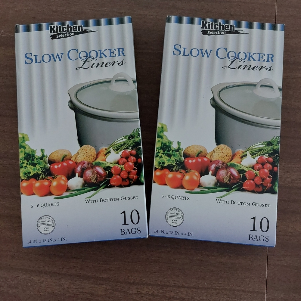 2 Kitchen Selection Slow Cooker Liners Fits 5-6 quarts